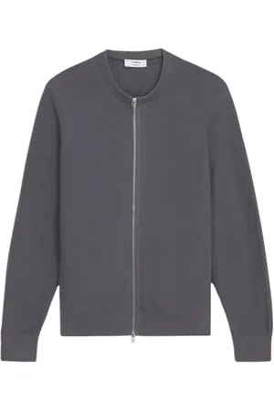 THEORY Nylon-wool Combo Cardigan Graphite
