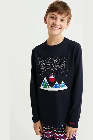 WE Fashion Pyjama Dark Blue