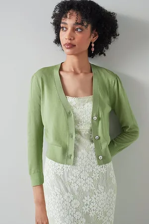 LK Bennett Aurelia Cardigan Green