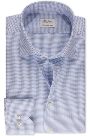 Stenströms Fitted Body, C75 Rm Cuff Blue Pattern