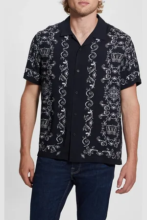 Guess GUESS Ss Eco Rayon Ryl Scr Royal Scroll