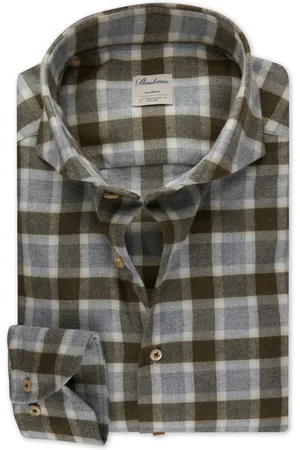 Stenströms Slimline/37, Rc Cuff Green Check