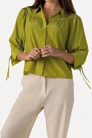 ANOTHER LABEL Bowie Shirt Nolita Green