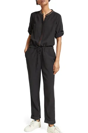Scotch&Soda Jumpsuit With Arrow Head Trim Evening Black