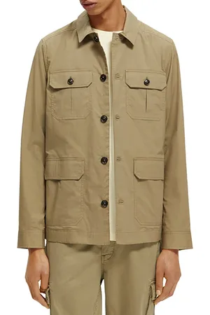 Scotch&Soda Lightweight Poplin Army Jacket Khaki