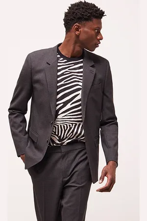 The Kooples Veste De Costume Fit Black Grey