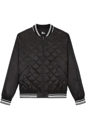 The Kooples Tiger Embroidered Bomber Black