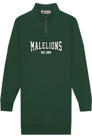Malelions Women Quinn Quarterzip Dress Trekking Green