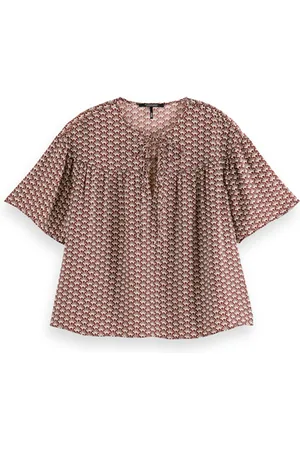 Scotch&Soda Drapey Short Sleeve Top Combo C