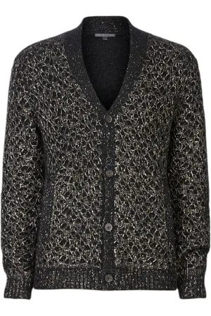 John Varvatos Winn Regular Fit Cardigan With Textured Black