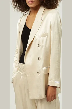 10 days Satin Blazer Golden Safari