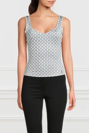 Guess GUESS Wanda Top Pale Pearl Blue Comb