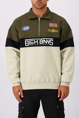 Black Bananas Racing Zipped Sweater Multi-colour