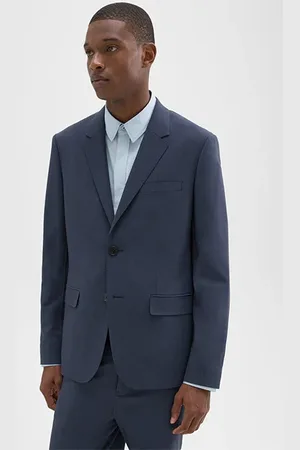 THEORY Virgin Wool Two-button Blazer Inkwell