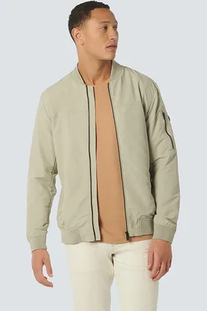 No Excess Jacket Short Fit Bomber Stone
