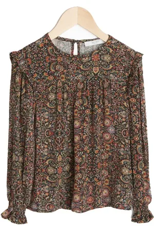 BY-BAR Girls Mila Indian Flower Blous Multi
