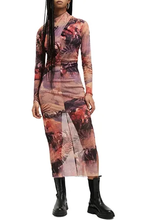 AllSaints Tia Colca Dress Canyon Purple