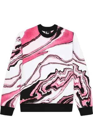 The Kooples Sweat Marble Rose White Pink