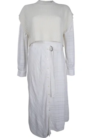 AllSaints Penny Dress Arctic White