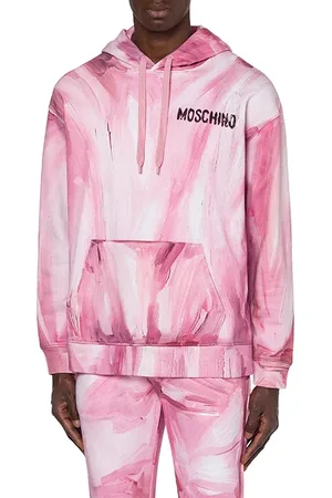 Moschino Painting Hoodie Pink