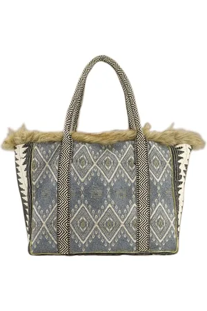 Summum Woman Tote Bag Jacquard Bag Fog