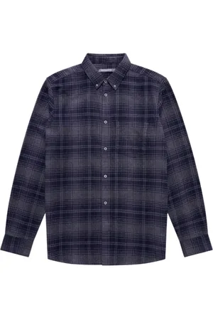 French Connection Scot Flannel Ls Black