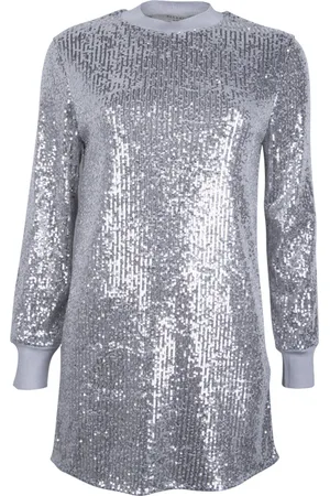 AllSaints Juela Mini Dress Silver