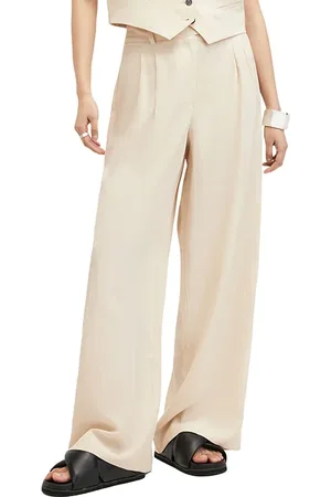 AllSaints Deri Lyn Trouser Cream White