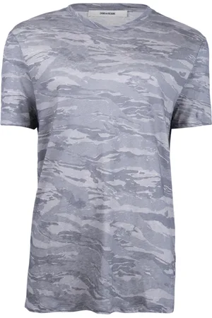 Zadig & Voltaire Zadig & Voltaire Ted Lin Ao Camou T-shirt Gris Chine