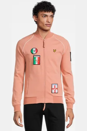 Lyle & Scott Panini Sticker Tracksuit Bomber Dusty Pink