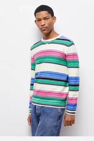 The Kooples Pull Col Rond Avec Degrade De Couleurs Multicolor