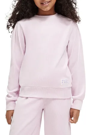 Scotch&Soda Girls Corduroy Sweatshirt Disco Pink Melange