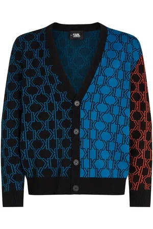 Karl Lagerfeld Colorful Monogram Cardigan Multi