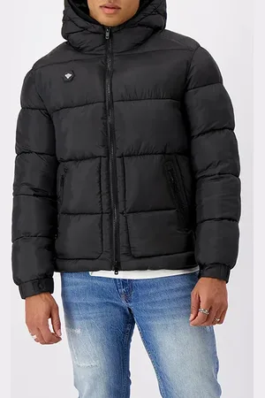 Black Bananas Ghost Puffer Jacket Black