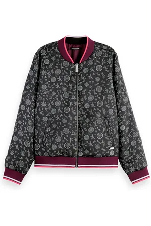 Scotch&Soda Reversible Padded Bomber Jacket In Recycled Polyester Planet