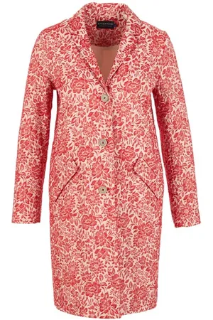 River Woods Flower Coat Red