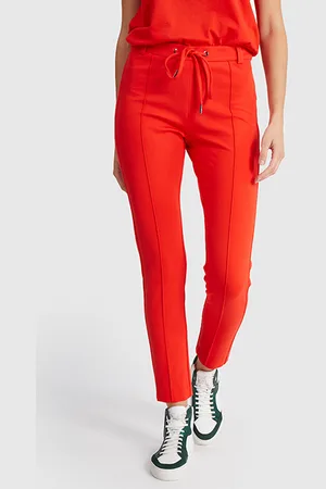ICODE Crimson Red Milano Knit Treggings