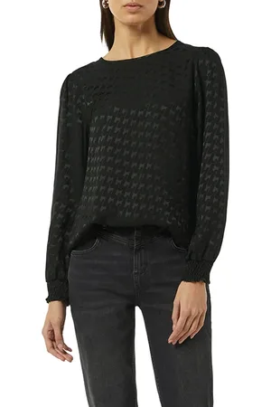 Comma, Blouses Grey/black