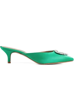 LK Bennett Oc Estella Heart Crystal Green