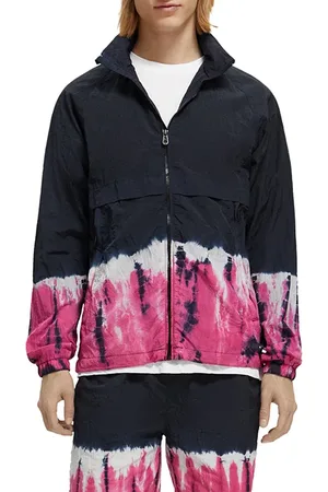 Scotch&Soda Workout - Tie-dyed Hooded Zip-thru Jacket Multicolour Tie Dy