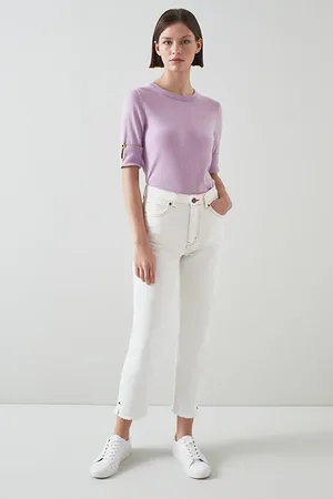 LK Bennett Tr Verity - Straight Leg White