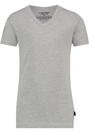 Vingino Short Sleeve V Neck Ts Boys Grey Mele