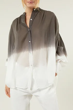 10 days Flowy Blouse Dip Dye Rock