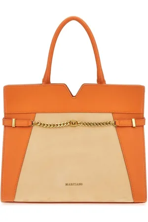 Guess GUESS Medium Satchel Contr Superlative Tote Bag Orange