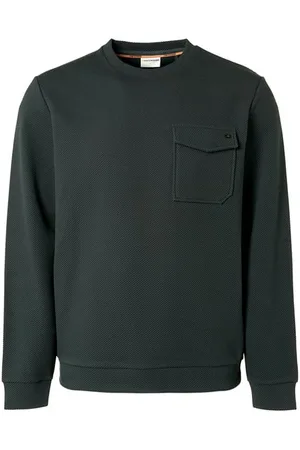 No Excess Sweater Crewneck Jacquard Stretch Dark Steel