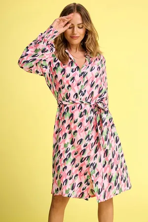POM Amsterdam Dress - Animal Pink