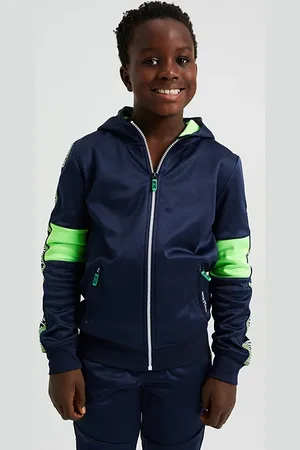 WE Fashion Cardigan With Hood Dark Blue