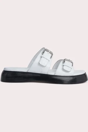 By Far Wyatt White Maxi Croco And Nappa Leather White