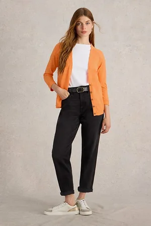 White Stuff Naria Cardi Mid Orange