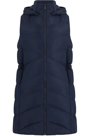 French Connection Gilet Row Hood Mid Dark Navy
